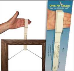 Picture Frame Hanger Easy One-Hole-In-The-Wall Hanging Tool Qwik Pix. New Without Package
