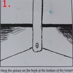 Picture Frame Hanger Easy One-Hole-In-The-Wall Hanging Tool Qwik Pix. New Without Package - thumbnail 2