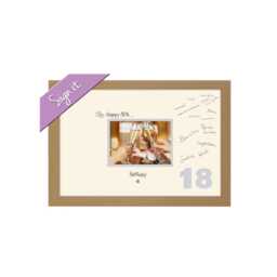 18Th Photo Frame Word Birthday Special Gift 7x5Sign-656D By Photos in A Word - thumbnail 1