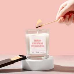 Merry Christmas Ho. Bestie Christmas. Ho Ho.christmas Gift. Funny Christmas Candle - thumbnail 2