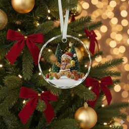 Custom Name Pickleball Gingerbread Christmas Ornament, Glass Gifts For Lovers, Ornament - thumbnail 3