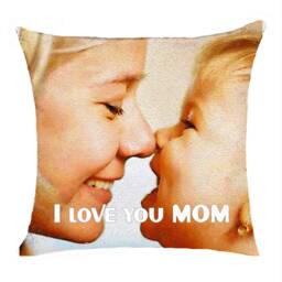 Custom Sequin Magic Pillow Case For Mother, Personalized Photo Cushion Cover, Mother Birthday Gift - thumbnail 3