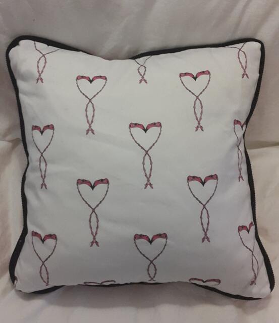 Flamingos in Love. Designer Cushion Fro The - image 1