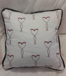 Flamingos in Love. Designer Cushion Fro The - thumbnail 1