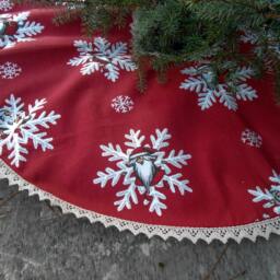 Christmas Tree Skirt Decor Holiday Scandinavian Gift Ornament Gnome Tomte Swedish Nordic - thumbnail 4