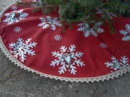 Christmas Tree Skirt Decor Holiday Scandinavian Gift Ornament Gnome Tomte Swedish Nordic