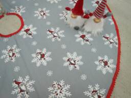 Christmas Tree Skirt Decor Holiday Scandinavian Gift Ornament Gnome Tomte Swedish Nordic - thumbnail 2
