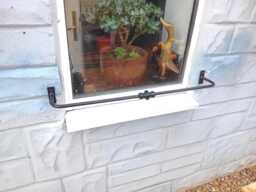 Ornate Window Railwrought Iron(Forged Steel Handmade in UK +Free Fitting Kit - thumbnail 1