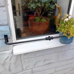 Ornate Window Railwrought Iron(Forged Steel Handmade in UK +Free Fitting Kit - thumbnail 3