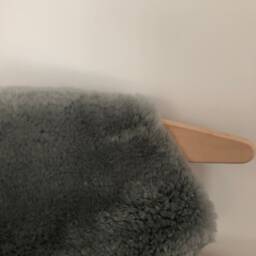 Grey Sheepskin Super Soft Short Haired Grey British Rug, Throw, Chair Cover, Nordic Interior, Gown Decor - thumbnail 4