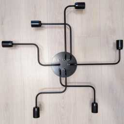 6-Arms Ceiling Octopus Chandelier Spider Pendant Light Entryway Chandelier Industrial Kitchen Lighting - thumbnail 2