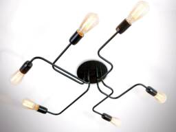 6-Arms Ceiling Octopus Chandelier Spider Pendant Light Entryway Chandelier Industrial Kitchen Lighting - thumbnail 1