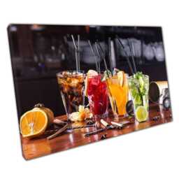 Elegant Cocktail Garnish Canvas Bar Photography Art For Home, Office, Pub & Restaurant Decor - thumbnail 1