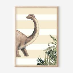 Set Of 2 Split Diplodocus Prints. Wall Art Perfect Kids, Teen & Nursery Wall Decor - Print Only - thumbnail 3