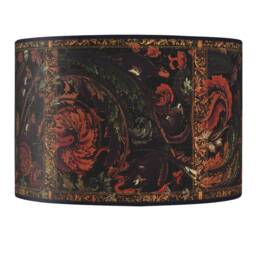 Vintage Floral Lampshade, Retro Table Lamp Shade, Handmade Paper - thumbnail 3