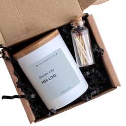 Funny Divorce Candle Gift - His Loss Fresh Start Present For Friend Sister Or Newly Single Woman - thumbnail 4