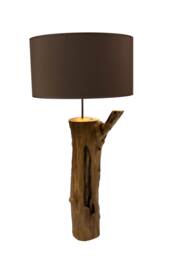 Rustic Wooden Lamp Of Black Locust Home Decor Unique One A Kind, Reclaimed Wood, Branch - thumbnail 1