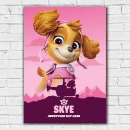 Paw Patrol Print - Skye Adventure Bay Hero Poster Wall Art - thumbnail 2