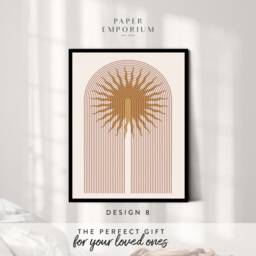 Classic Boho Prints 3 For 2, Custom Colour Print - Home, Kitchen, Bathroom Decor, Modern , Bedroom Print, Stylish Colours - thumbnail 2