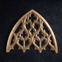 Osiris Gothic Arch Wall Hanging By The Blackened Teeth - Decor Cathedral Window Dark Handmade Artisans - thumbnail 2