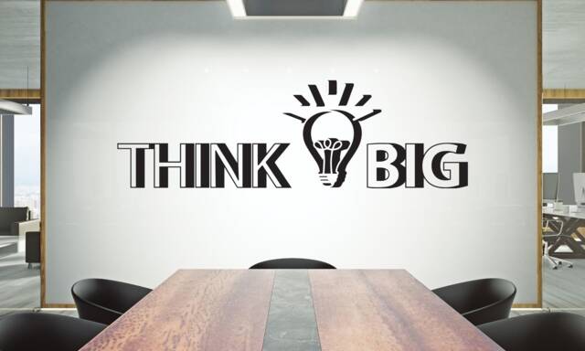 Teamwork Quote Wall Decal Office Decor, Inspirational Vinyl Sticker 2417Re - image 1