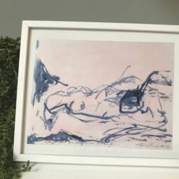 "Tracey Emin Silk Print Framed ""I Thought About You Deeply More Than Know" - thumbnail 3
