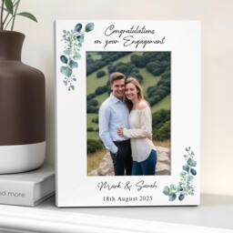 Personalised Engagement Photo Frame Gifts, Congratulations On Your Present - thumbnail 1