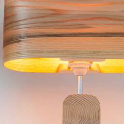 Olive Modern Table Lamp, Scandinavian Bedside & Nightstand Reading Lamp - thumbnail 4