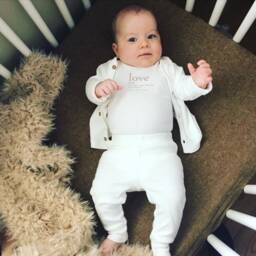 Linen Fitted Crib Sheet - Nutmeg Neutral Baby Bedding - thumbnail 2
