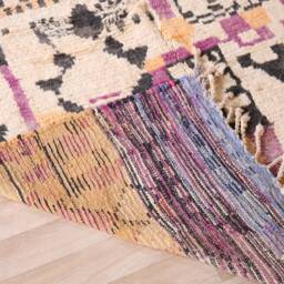 Vintage Boujaad Rug, Authentic Moroccan Rug 5x8 Ft - thumbnail 4
