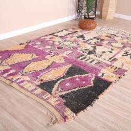 Vintage Boujaad Rug, Authentic Moroccan Rug 5x8 Ft - thumbnail 3