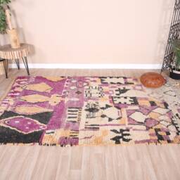 Vintage Boujaad Rug, Authentic Moroccan Rug 5x8 Ft - thumbnail 2