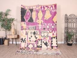Vintage Boujaad Rug, Authentic Moroccan Rug 5x8 Ft