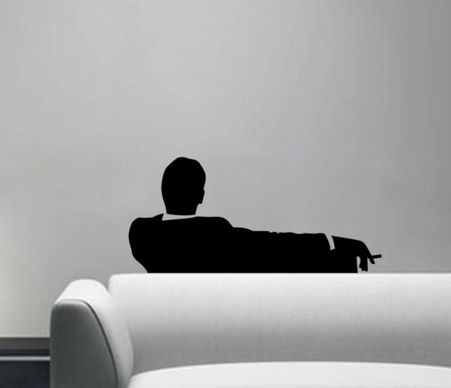 Mad Business Man On Couch Wall Decal, Sticker - Available in Different Sizes & Colors - image 1