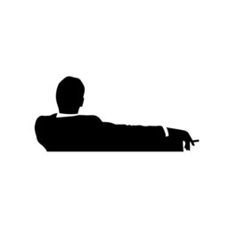 Mad Business Man On Couch Wall Decal, Sticker - Available in Different Sizes & Colors - thumbnail 2