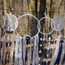 Wedding Boho Dream Catchers Set, Bohemian Wedding Decorations, Boho Dream Catcher Wall Hanging, Room Decor - thumbnail 2