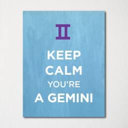 Keep Calm You're A Gemini - Fine Art Print Choice Of Color Purchase 3 & Receive 1 Free Custom Prints Available - thumbnail 1