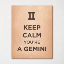 Keep Calm You're A Gemini - Fine Art Print Choice Of Color Purchase 3 & Receive 1 Free Custom Prints Available - thumbnail 2