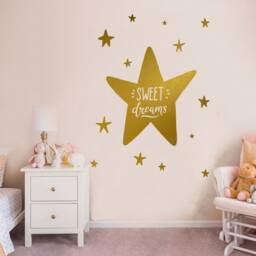 Sweet Dreams Star Nursery Wall Decal Baby Room Decor - thumbnail 2