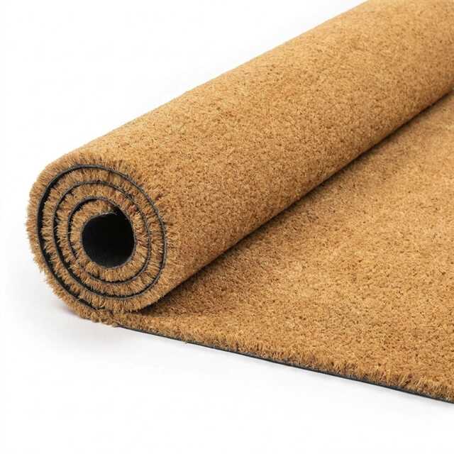 Natural Coir Entrance Matting Heavy Duty, Dirt Trapping, PVC Backed - 1M/2M Widths - image 1