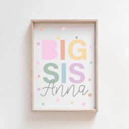 Sisters Make The Best Friends Wall Art, Girls Bedroom Decor, Big Sis Lil Sis, Bedroom, Rainbow, Siblings, Playroom Set Of 3 - thumbnail 2