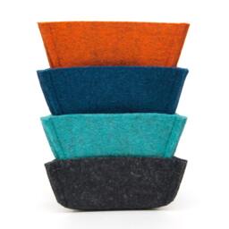 Felt Jewelry Tray, Key Holder, Organizer, Handmade Storage - thumbnail 2