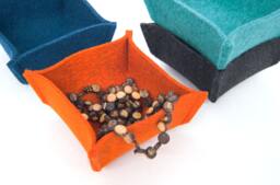 Felt Jewelry Tray, Key Holder, Organizer, Handmade Storage