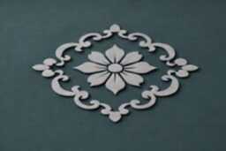 Handmade Wool Oushak Rug, Grey Multi Floral Design - thumbnail 3