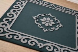 Handmade Wool Oushak Rug, Grey Multi Floral Design - thumbnail 4