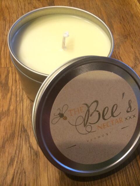 Mint Eucalyptus~ All Natural Soy Candle 8 Oz Tins Travel Wedding Present Gifts Aromatherapy Made in Vermont - image 1
