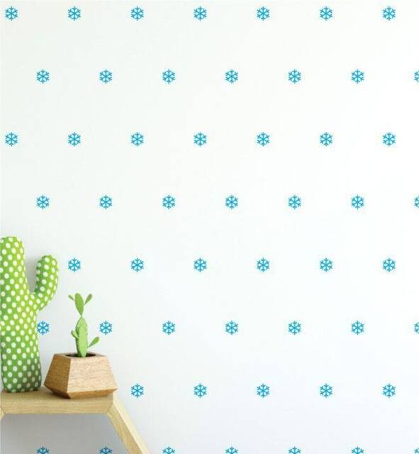 Snowflake Pattern - Collection Of 35 Wall Sticker Decal - Pattern, Girls Room, Boys Nursery Decal, Decals, Kids Room Patterns