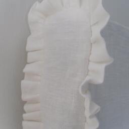 Ruffle Linen Headboard Slipcoverfarmhouse Beach Style - thumbnail 2