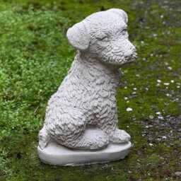 Concrete Border Terrier Figurine Stone Dog Sculpture Outdoor Memorial Pet Decor Cement Garden & Home Decoration Dog Lover Gift - thumbnail 3