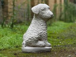 Concrete Border Terrier Figurine Stone Dog Sculpture Outdoor Memorial Pet Decor Cement Garden & Home Decoration Dog Lover Gift - thumbnail 1